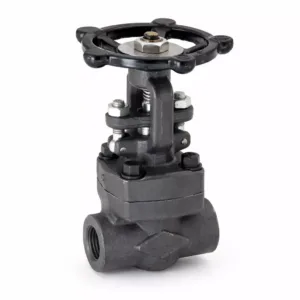 Forged steel globe valve manufactured by Falcon for high pressure industrial systems