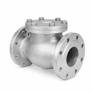 Cast steel check valve manufactured by Falcon for industrial pipeline systems