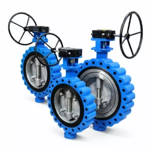 Triple offset butterfly valve manufactured by Falcon for high temperature industrial pipelines